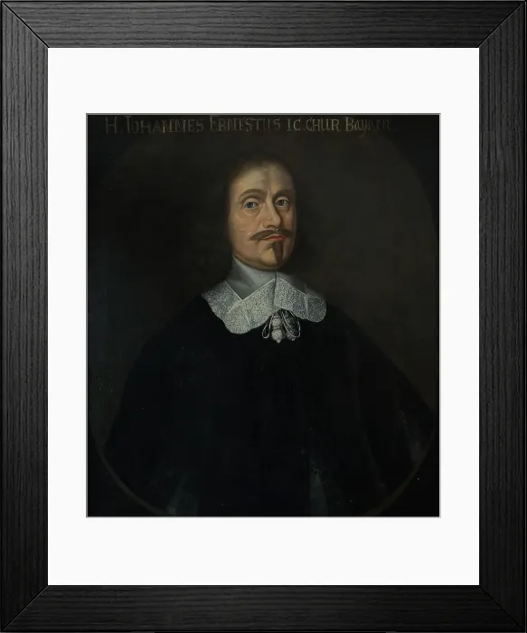 Framed Print : Johann Ernst, delegate from Bavaria, c17th century. Creator: Anon Framed Print : Johann Ernst, delegate from Bavaria, c17th century. Creator: Anon