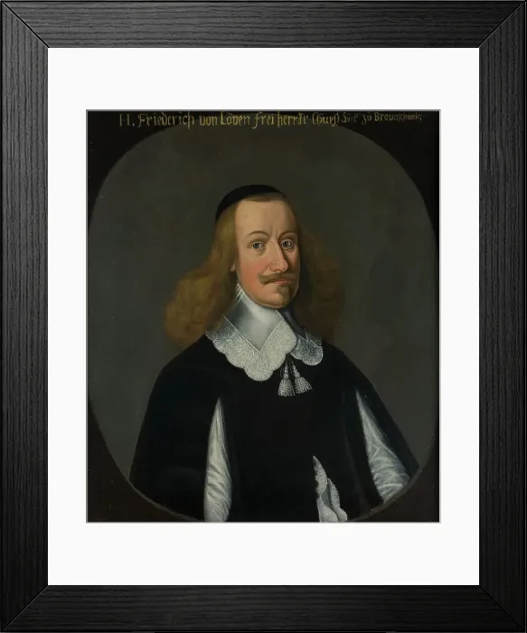 Framed Print : Johann Friedrich von Löben, c17th century. Creator: Anon Framed Print : Johann Friedrich von Löben, c17th century. Creator: Anon