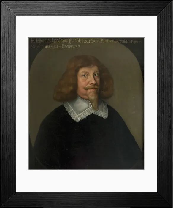 Framed Print : Johann Jakob Wolff, c17th century. Creator: Anon Framed Print : Johann Jakob Wolff, c17th century. Creator: Anon