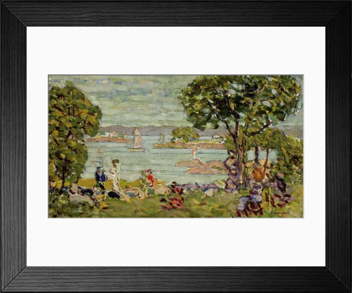 Framed Print : Cove, Maine, between 1907 and 1910. Creator: Maurice Brazil Prendergast Framed Print : Cove, Maine, between 1907 and 1910. Creator: Maurice Brazil Prendergast