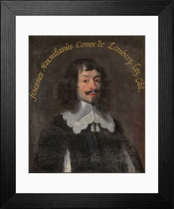 Framed Print : Johann Maximilian von Lamberg, 1608-1682, c17th century. Creator: Anon Framed Print : Johann Maximilian von Lamberg, 1608-1682, c17th century. Creator: Anon