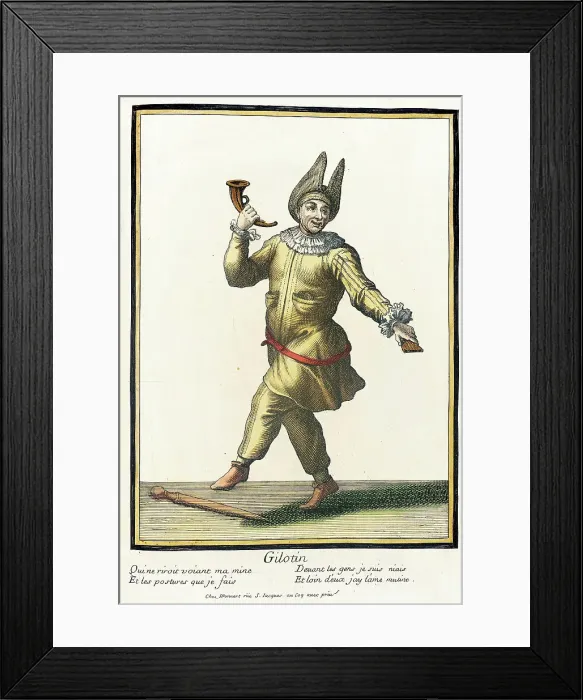 Framed Print : Recueil des modes de la cour de France, Gilotin, Bound 1703-1704. Creator: Henri Bonnart