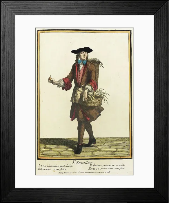 Framed Print : Recueil des modes de la cour de France, L'Escaillier (image 1 of 2), Bound 1703-1704. Creator: Henri Bonnart Framed Print : Recueil des modes de la cour de France, L'Escaillier (image 1 of 2), Bound 1703-1704. Creator: Henri Bonnart