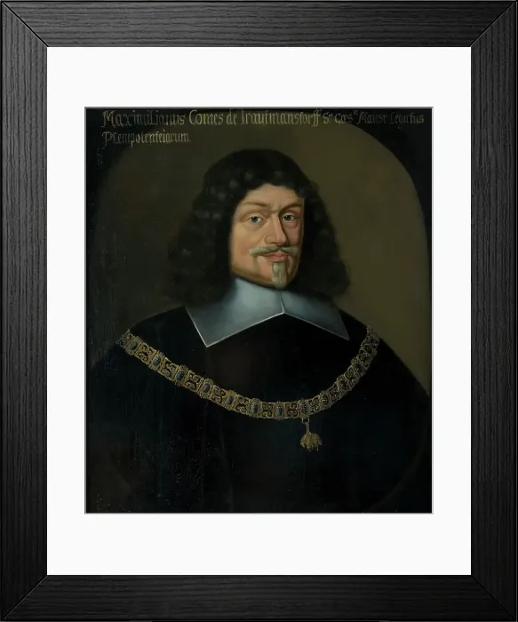 Framed Print : Maximilian von Trautmansdorff, 1584-1650, Count, c17th century. Creator: Anon Framed Print : Maximilian von Trautmansdorff, 1584-1650, Count, c17th century. Creator: Anon