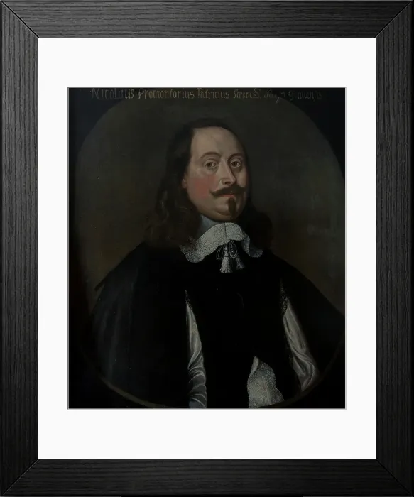 Framed Print : Nicolo Promontorio, c17th century. Creator: Anon Framed Print : Nicolo Promontorio, c17th century. Creator: Anon