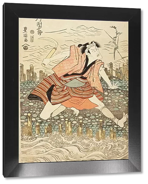 Portrait of the Actor Ichikawa Danjuro VII in the Role of Yoemon (image 1 of 3), early 1810s. Creator: Utagawa Toyokuni I