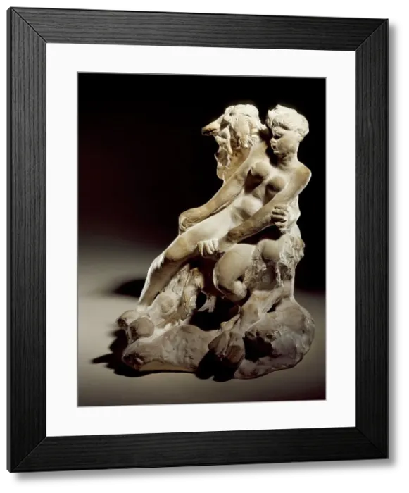 Framed Print : Minotaur or Faun and Nymph, c.1886. Creator: Auguste Rodin Framed Print : Minotaur or Faun and Nymph, c.1886. Creator: Auguste Rodin