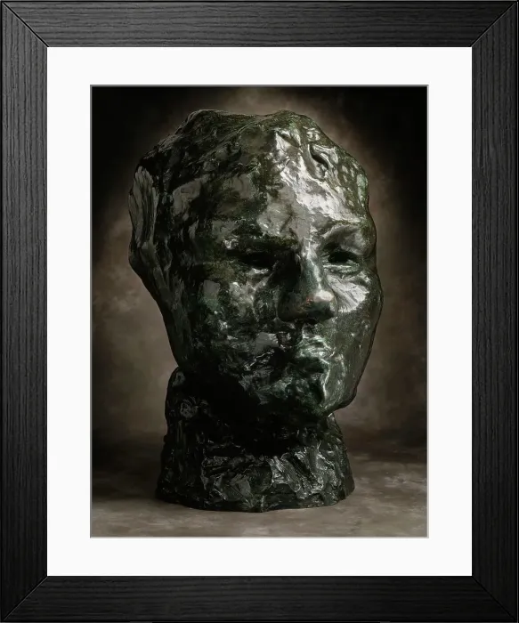 Framed Print : Large Head of Iris, Cast 1967 (Musee Rodin 4 / 12). Creator: Auguste Rodin Framed Print : Large Head of Iris, Cast 1967 (Musee Rodin 4 / 12). Creator: Auguste Rodin