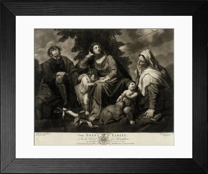 Framed Print : Holy Family, 1776. Creator: Valentine Green Framed Print : Holy Family, 1776. Creator: Valentine Green