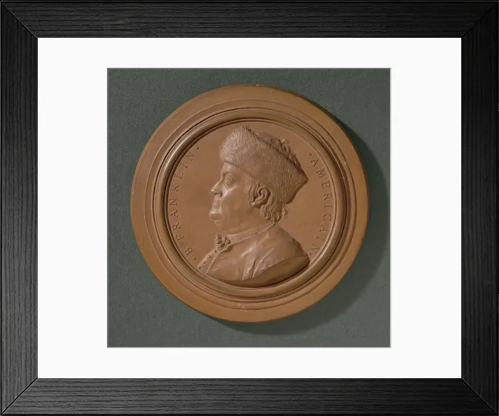 Framed Print : Benjamin Franklin (1706-1790), 1777. Creator: Giovanni Battista Nini