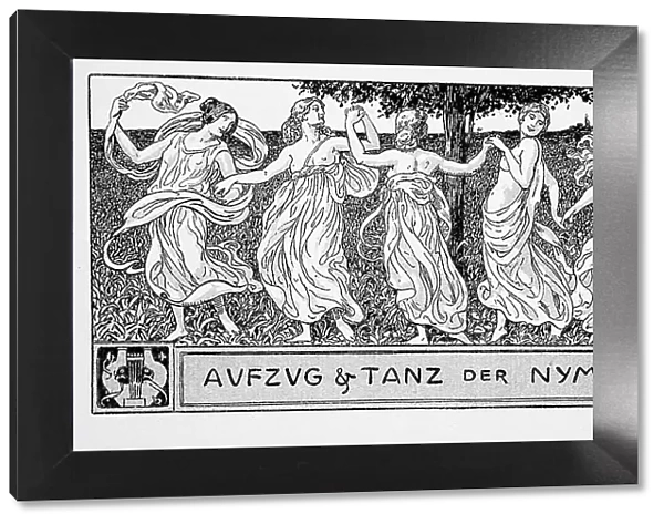 Procession and dance of the nymphs, c1898. Creator: Wilhelm Volz