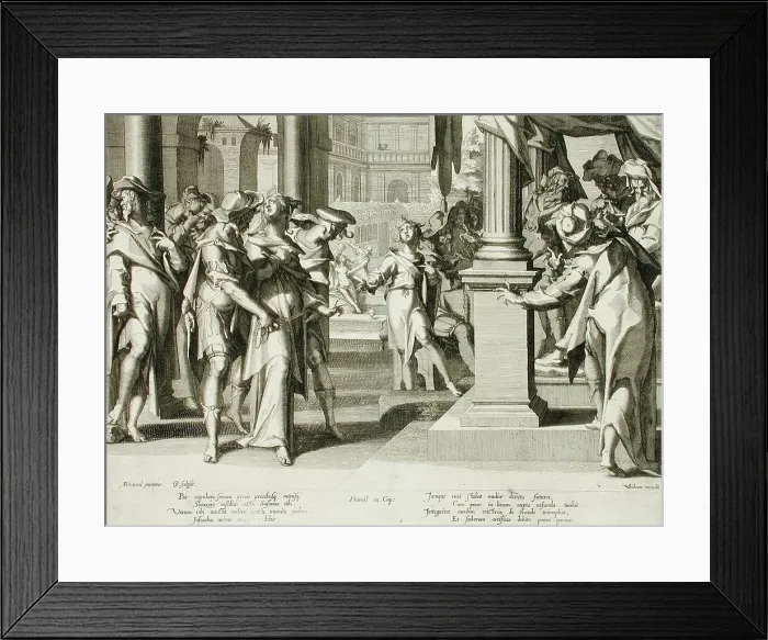 Framed Print : Susanna Before Daniel, 1607. Creator: Willem van Swanenburg Framed Print : Susanna Before Daniel, 1607. Creator: Willem van Swanenburg