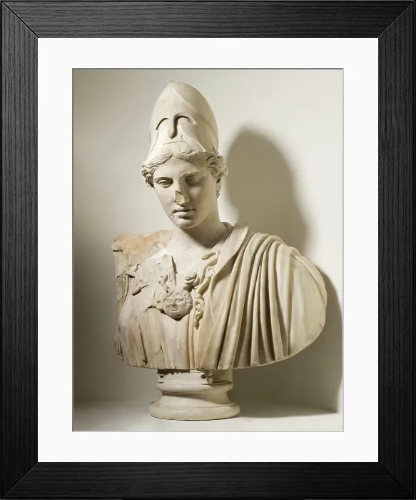 Framed Print : The Lansdowne Bust of Athena of Velletri, 2nd-century copy after a Greek original of c.430–420 B.C. Creator: Kresilias Framed Print : The Lansdowne Bust of Athena of Velletri, 2nd-century copy after a Greek original of c.430–420 B.C. Creator: Kresilias
