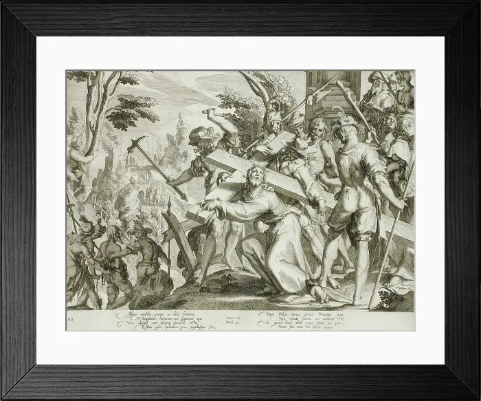 Framed Print : Christ Carrying the Cross, 1607. Creator: Willem van Swanenburg Framed Print : Christ Carrying the Cross, 1607. Creator: Willem van Swanenburg