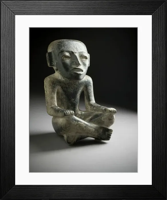 Framed Print : Seated Male Figure, between 200 and 600. Creator: Unknown Framed Print : Seated Male Figure, between 200 and 600. Creator: Unknown