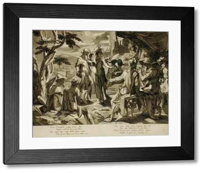 Framed Print : The Areopagite Judges of Athens, 1605. Creator: Willem van Swanenburg Framed Print : The Areopagite Judges of Athens, 1605. Creator: Willem van Swanenburg