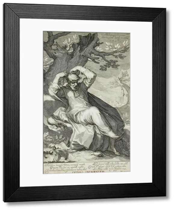 Framed Print : Judas Iscariot, 1611. Creator: Willem van Swanenburg Framed Print : Judas Iscariot, 1611. Creator: Willem van Swanenburg