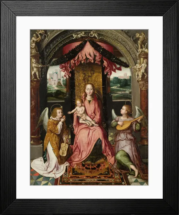 Framed Print : Madonna and Child. Detail from the St John Altar'. Creator: Unknown. Madonna and Child. Detail from the St John Altar'. Creator: Unknown Framed Print : Madonna and Child. Detail from the St John Altar'. Creator: Unknown. Madonna and Child. Detail from the St John Altar'. Creator: Unknown