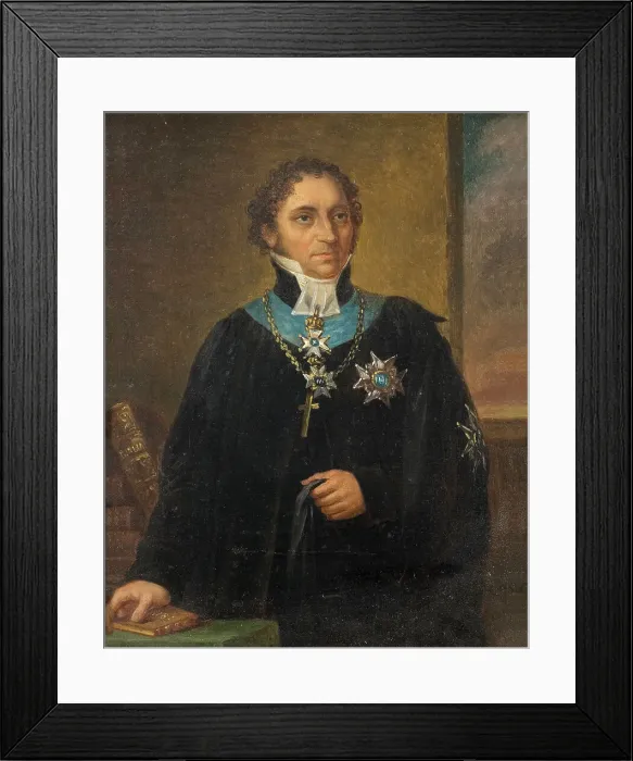 Framed Print : Johan Olof Wallin, mid-19th century. Creator: Carl Wilhelm Nordgren Framed Print : Johan Olof Wallin, mid-19th century. Creator: Carl Wilhelm Nordgren