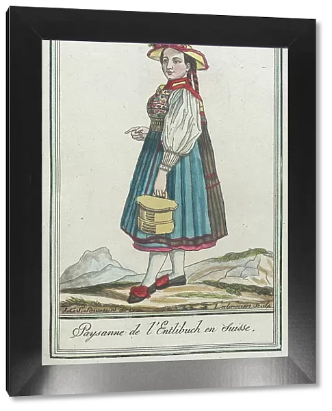 Costumes de Différents Pays, Paysanne de l'Entlibuch en Suisse, c1797. Creators: Jacques Grasset de Saint-Sauveur, LF Labrousse