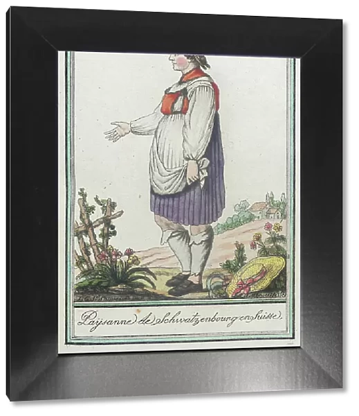 Costumes de Différents Pays, Paysanne de Schwatzenbourgenghusse, c1797. Creators: Jacques Grasset de Saint-Sauveur, LF Labrousse