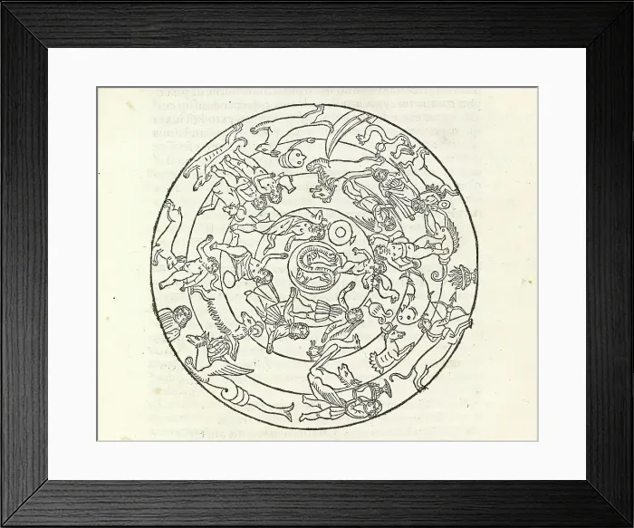 Framed Print : Signs of the zodiac, 1488. Creator: Unknown Framed Print : Signs of the zodiac, 1488. Creator: Unknown