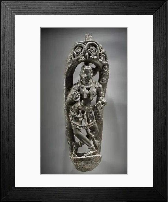 Framed Print : Architectural Bracket in the Form of a Celestial Cymbalist (image 1 of 4), c.1100. Creator: Unknown Framed Print : Architectural Bracket in the Form of a Celestial Cymbalist (image 1 of 4), c.1100. Creator: Unknown