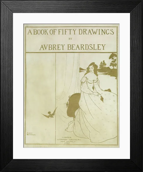 Framed Print : A Book of Fifty Drawings, 1897. Creator: Unknown Framed Print : A Book of Fifty Drawings, 1897. Creator: Unknown