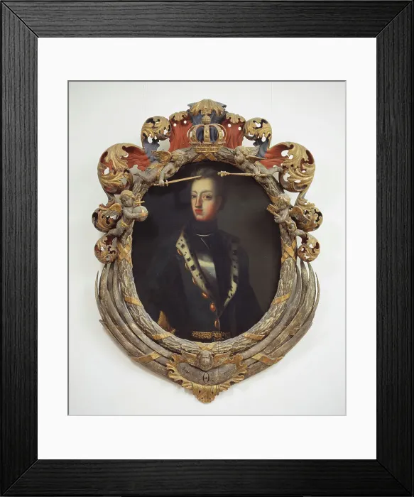 Framed Print : Karl XII, 1682-1718, King of Sweden, late 17th-early 18th century. Creator: Workshop of David von Krafft Framed Print : Karl XII, 1682-1718, King of Sweden, late 17th-early 18th century. Creator: Workshop of David von Krafft