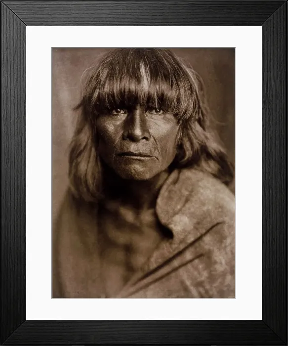 Framed Print : A Hopi Man, 1921. Creator: Edward Sheriff Curtis Framed Print : A Hopi Man, 1921. Creator: Edward Sheriff Curtis