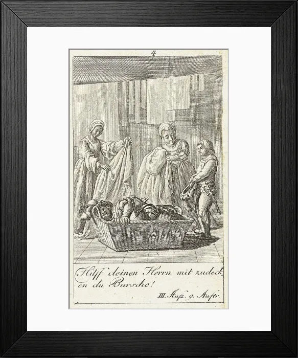 Framed Print : Plate 4 for Shakespeare's Macbeth, 1784. Creator: Daniel Nikolaus Chodowiecki Framed Print : Plate 4 for Shakespeare's Macbeth, 1784. Creator: Daniel Nikolaus Chodowiecki