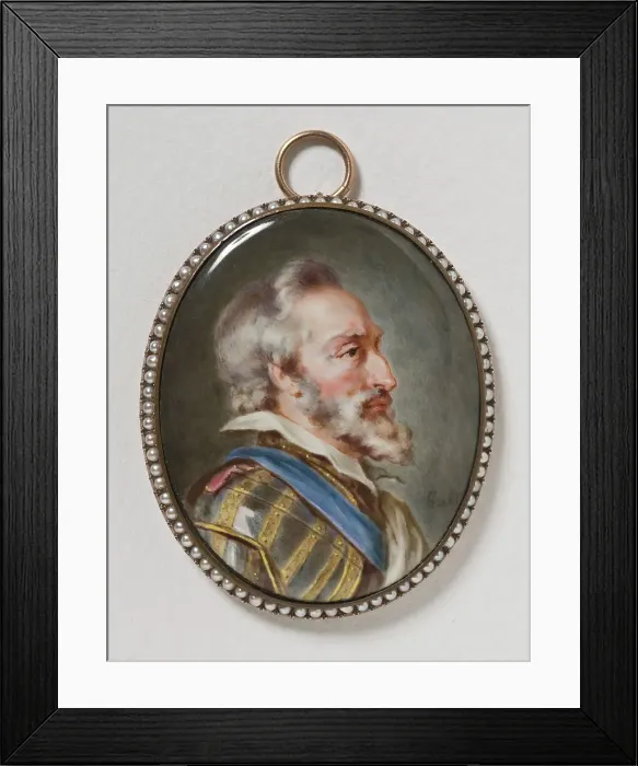 Framed Print : Henry IV (1553-1610), King of France, mid-late 18th century. Creators: Peter Adolf Hall, Unknown Framed Print : Henry IV (1553-1610), King of France, mid-late 18th century. Creators: Peter Adolf Hall, Unknown