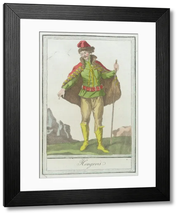 Framed Print : Costumes de Différents Pays, Hongrois, c1797. Creators: Jacques Grasset de Saint-Sauveur, LF Labrousse Framed Print : Costumes de Différents Pays, Hongrois, c1797. Creators: Jacques Grasset de Saint-Sauveur, LF Labrousse