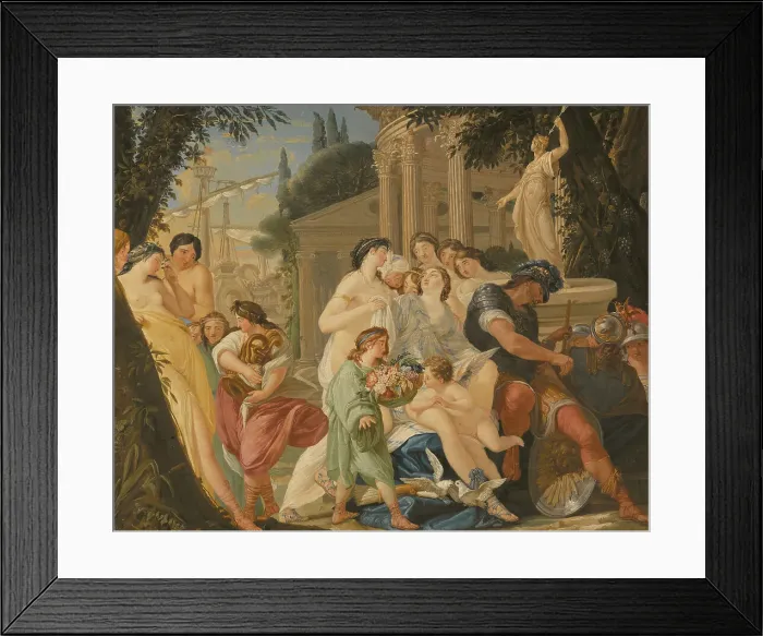 Framed Print : Scene from Antiquity, 1746. Creator: Johan Frederik Horling Framed Print : Scene from Antiquity, 1746. Creator: Johan Frederik Horling