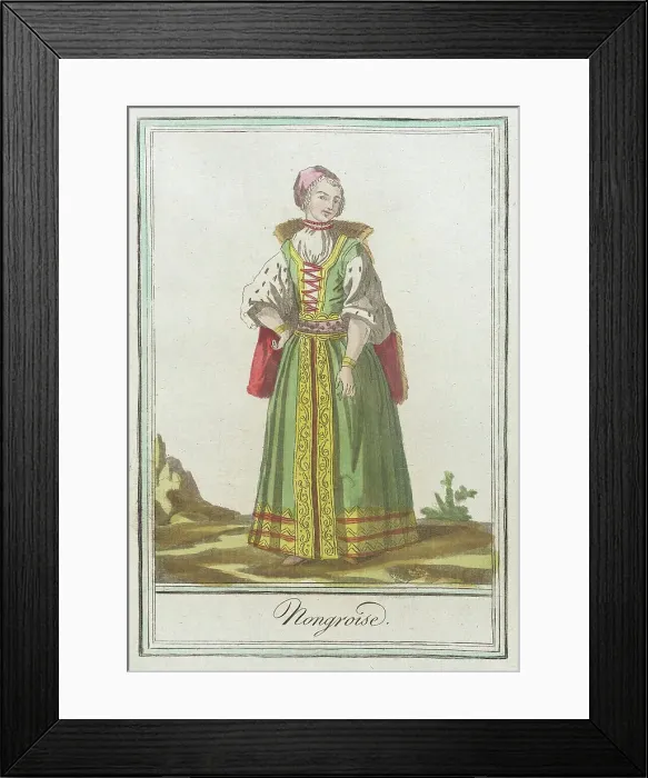 Framed Print : Costumes de Différents Pays, Hongroise, c1797. Creators: Jacques Grasset de Saint-Sauveur, LF Labrousse Framed Print : Costumes de Différents Pays, Hongroise, c1797. Creators: Jacques Grasset de Saint-Sauveur, LF Labrousse