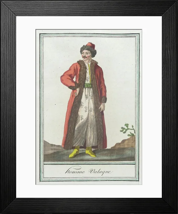 Framed Print : Costumes de Différents Pays, Homme Valaque, c1797. Creators: Jacques Grasset de Saint-Sauveur, LF Labrousse Framed Print : Costumes de Différents Pays, Homme Valaque, c1797. Creators: Jacques Grasset de Saint-Sauveur, LF Labrousse