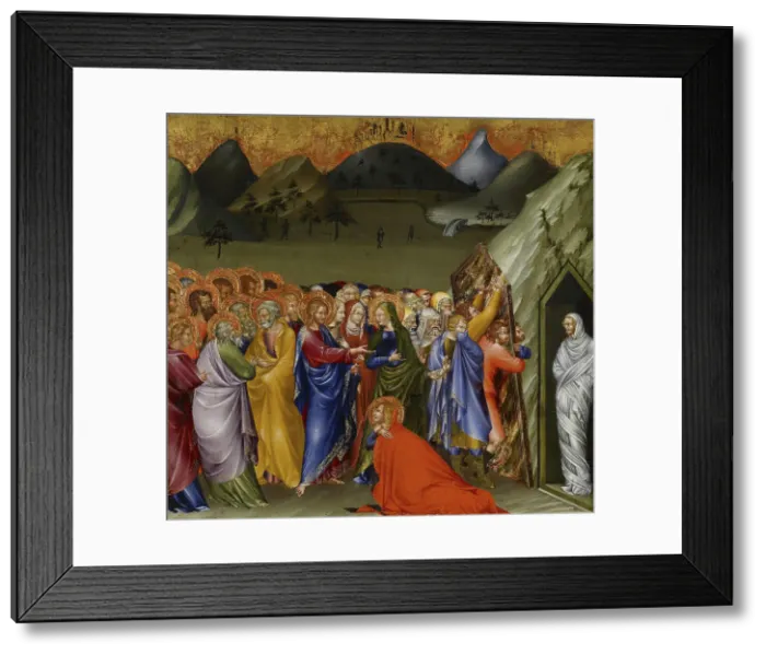 Framed Print : Four Panels with the Passion of Christ from a Predella, 1426. Creator: Giovanni di Paolo Framed Print : Four Panels with the Passion of Christ from a Predella, 1426. Creator: Giovanni di Paolo