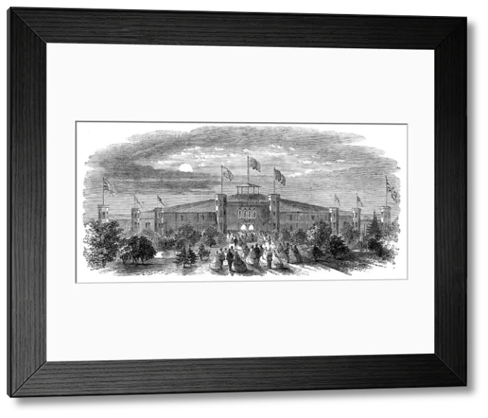 Framed Print : The Prince of Wales at Montreal - The Ball-Pavilion, 1860. Creator: Unknown