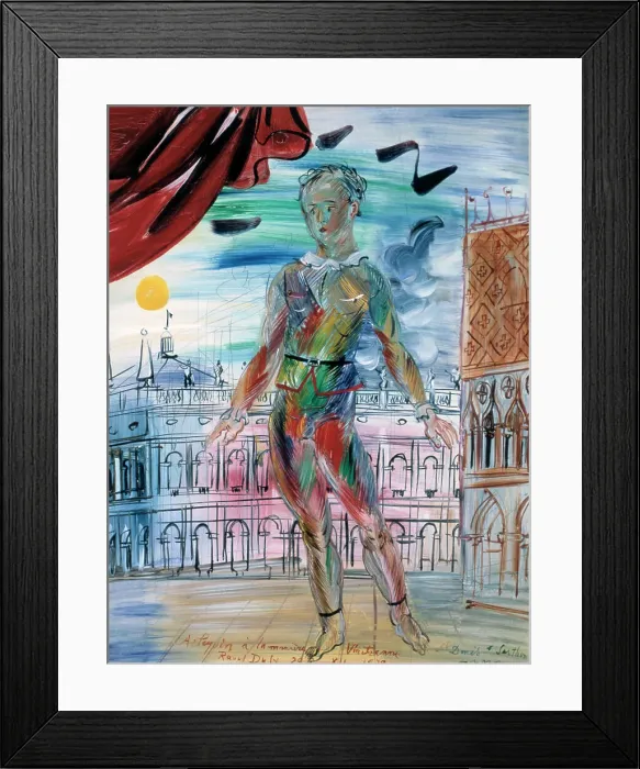 Framed Print : Harlequin Venitienne, 1929. Artist: Raoul Dufy Framed Print : Harlequin Venitienne, 1929. Artist: Raoul Dufy