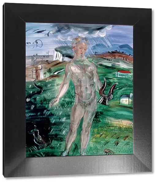 Orpheus, Normandy countryside, 1929. Artist: Raoul Dufy