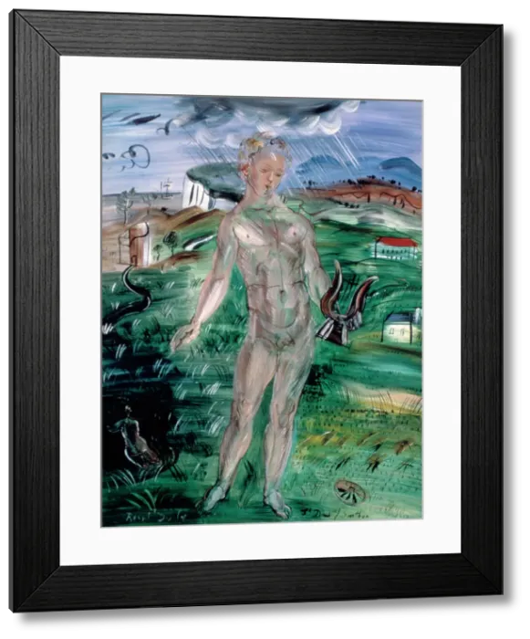 Framed Print : Orpheus, Normandy countryside, 1929. Artist: Raoul Dufy Framed Print : Orpheus, Normandy countryside, 1929. Artist: Raoul Dufy