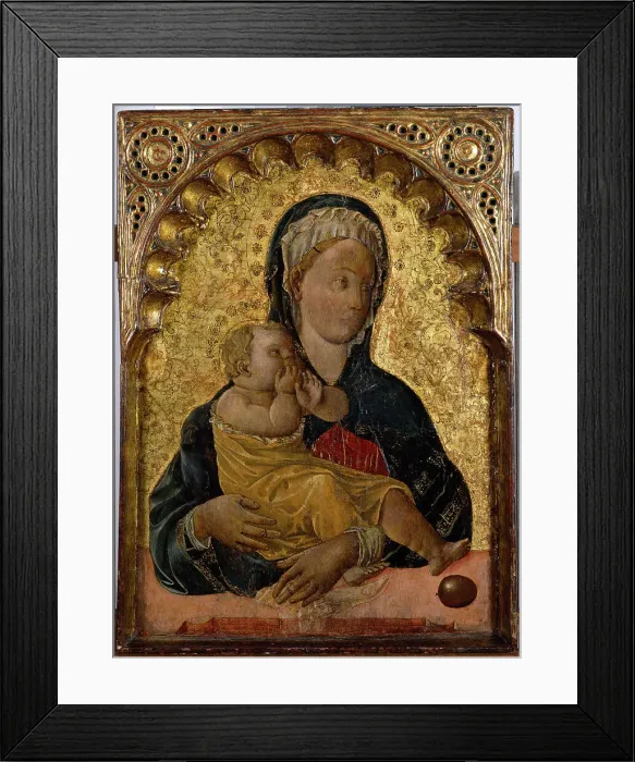 Framed Print : Madonna and Child, 1430-1450. Creator: Francesco Squarcione Framed Print : Madonna and Child, 1430-1450. Creator: Francesco Squarcione
