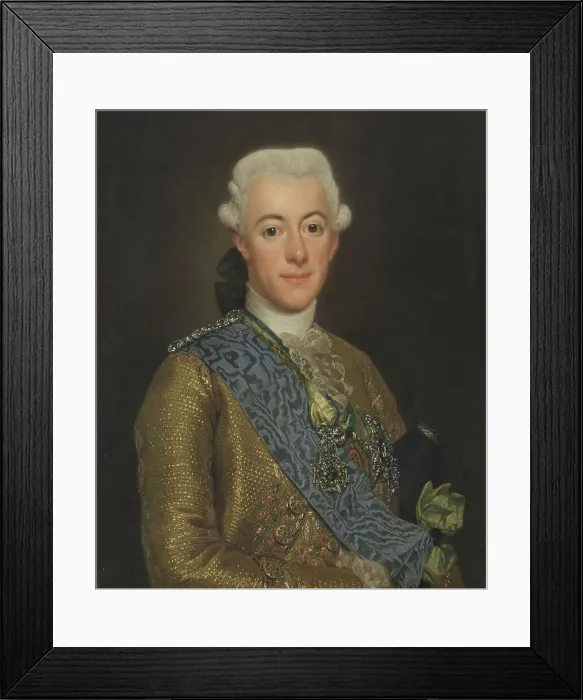 Framed Print : King Gustav III of Sweden, 1775. Creator: Alexander Roslin Framed Print : King Gustav III of Sweden, 1775. Creator: Alexander Roslin