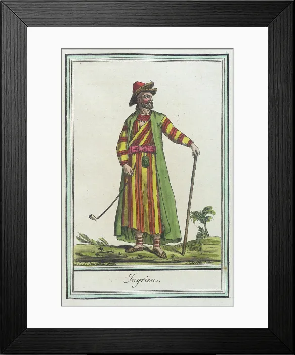 Framed Print : Costumes de Différents Pays, Ingrien, c1797. Creators: Jacques Grasset de Saint-Sauveur, LF Labrousse Framed Print : Costumes de Différents Pays, Ingrien, c1797. Creators: Jacques Grasset de Saint-Sauveur, LF Labrousse