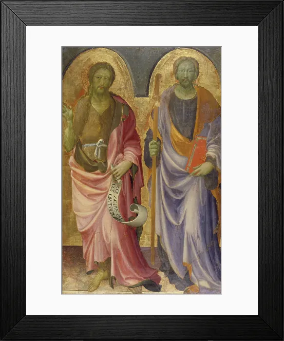 Framed Print : Saint John the Baptist and Saint James the Great, 1423-1424. Creator: Giovanni Toscani Framed Print : Saint John the Baptist and Saint James the Great, 1423-1424. Creator: Giovanni Toscani