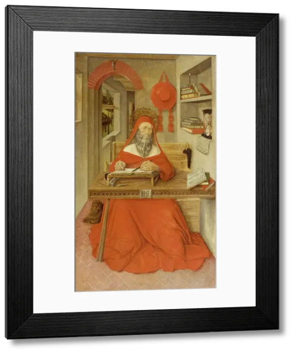Framed Print : Saint Jerome in His Study, 1451. Creator: Antonio da Fabriano II Framed Print : Saint Jerome in His Study, 1451. Creator: Antonio da Fabriano II