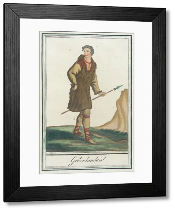 Framed Print : Costumes de Différents Pays, Groenlandais, c1797. Creators: Jacques Grasset de Saint-Sauveur, LF Labrousse Framed Print : Costumes de Différents Pays, Groenlandais, c1797. Creators: Jacques Grasset de Saint-Sauveur, LF Labrousse