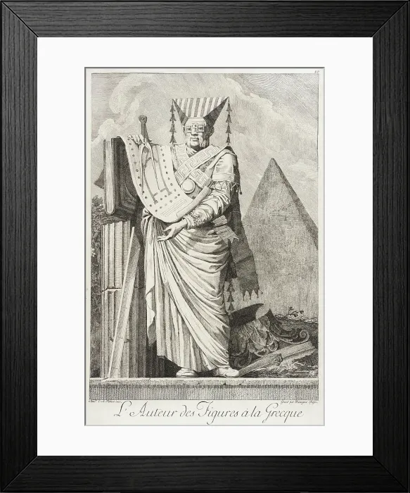 Framed Print : L'Auteur des figures à la Grecque, 1771. Creator: Bossi Framed Print : L'Auteur des figures à la Grecque, 1771. Creator: Bossi