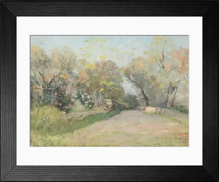 Framed Print : Landscape near Antibes. Study. Creator: Alfred Wahlberg Framed Print : Landscape near Antibes. Study. Creator: Alfred Wahlberg