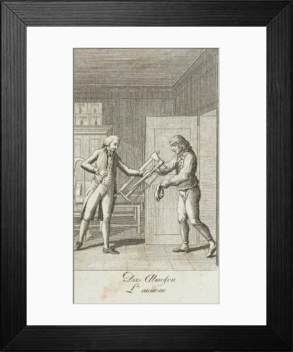 Framed Print : Illustration for Uprightness and Hypocrisy, 1793. Creator: Daniel Nikolaus Chodowiecki Framed Print : Illustration for Uprightness and Hypocrisy, 1793. Creator: Daniel Nikolaus Chodowiecki